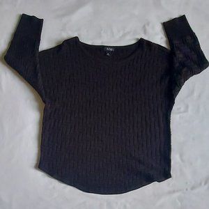 A.N.A black scoop-neck sweater